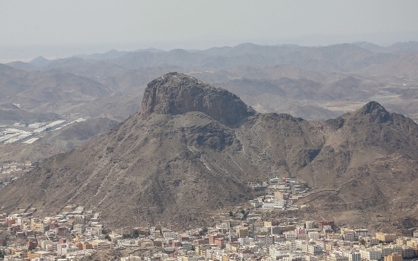 Jabal al-Noor, Mecca, Saudi Arabia – a mountain known for the Cave of Hira, where Prophet Muhammad (PBUH) received his first revelation from Angel Jibreel.