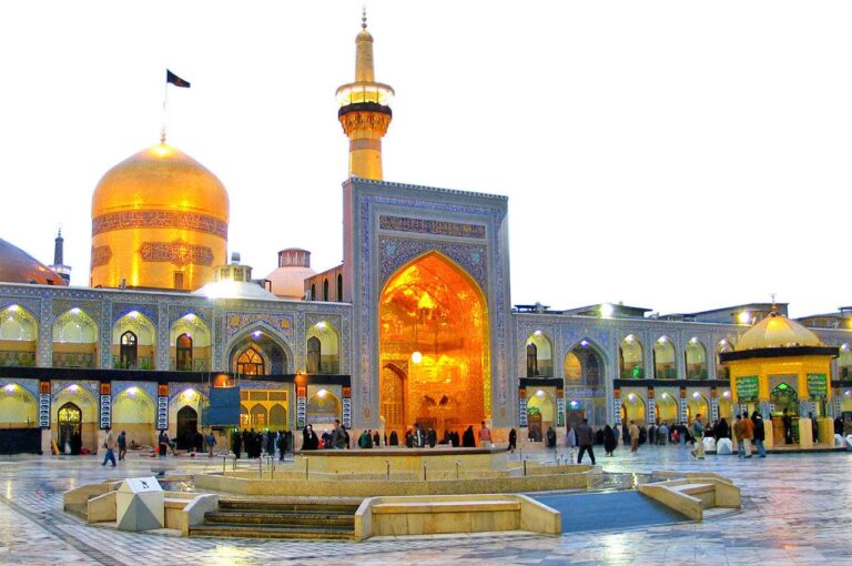 Mashhad, a major city in Iran, known for being the site of the shrine of Imam Reza, an important religious and pilgrimage destination.