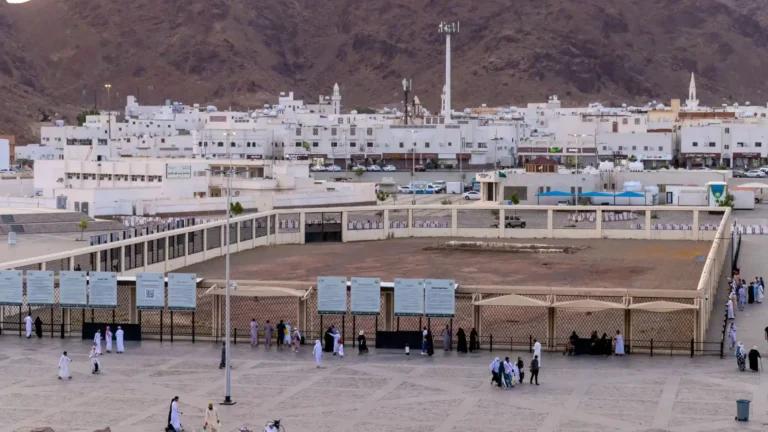 Shuhada Uhud Cemetery, the resting place of martyrs of the Battle of Uhud in Madinah