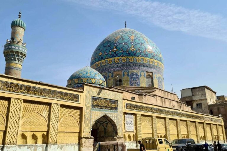 A historic mosque in Baghdad, known for its rich Islamic heritage and architecture.