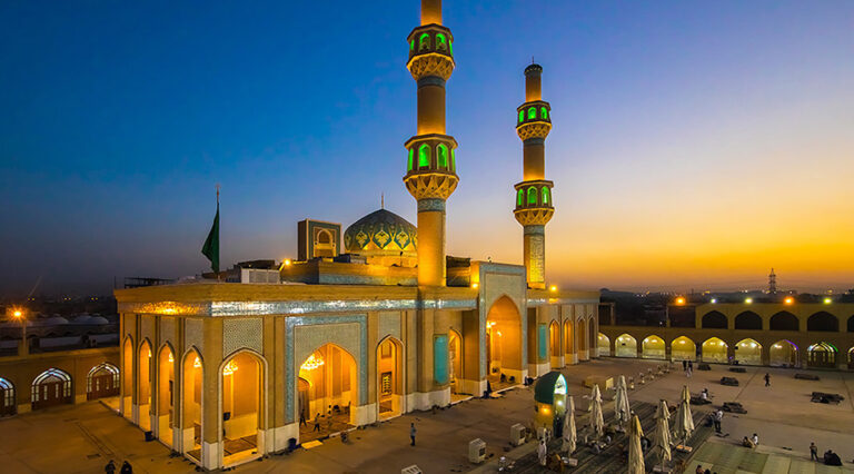 A historic mosque in Kufa, revered for its spiritual significance and connection to the Ahl al-Bayt (AS).