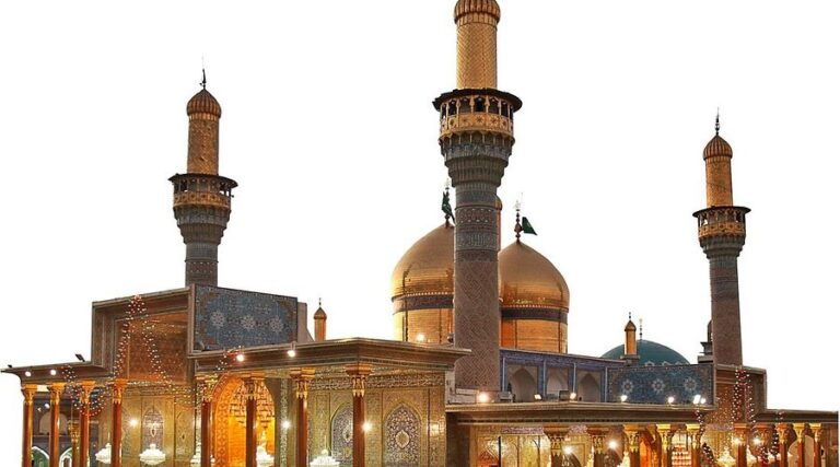 A revered mosque in Baghdad, the burial site of Imam Musa al-Kadhim (AS) and Imam Ali al-Ridha (AS).